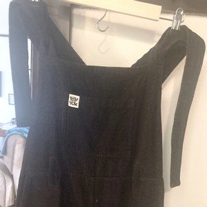 Lucy & Yak Easton Dungaree Black corduroy size 10R